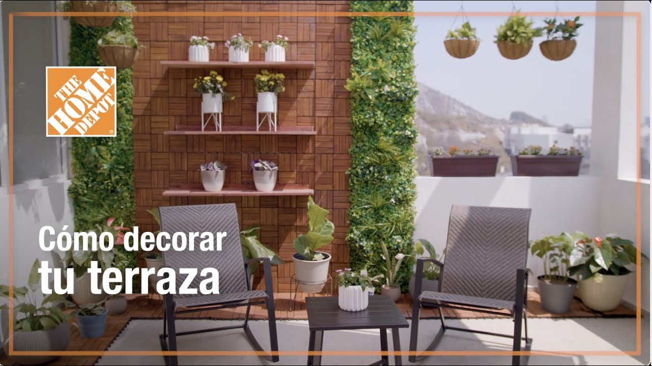 como decorar la terraza con plantas