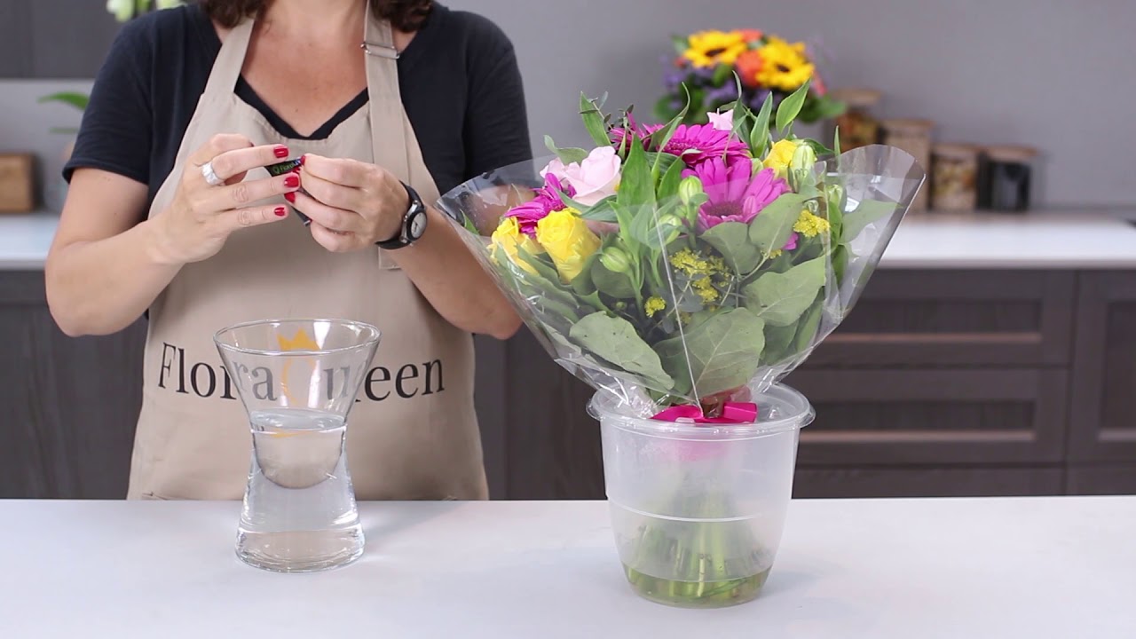 como cuidar un ramo de flores