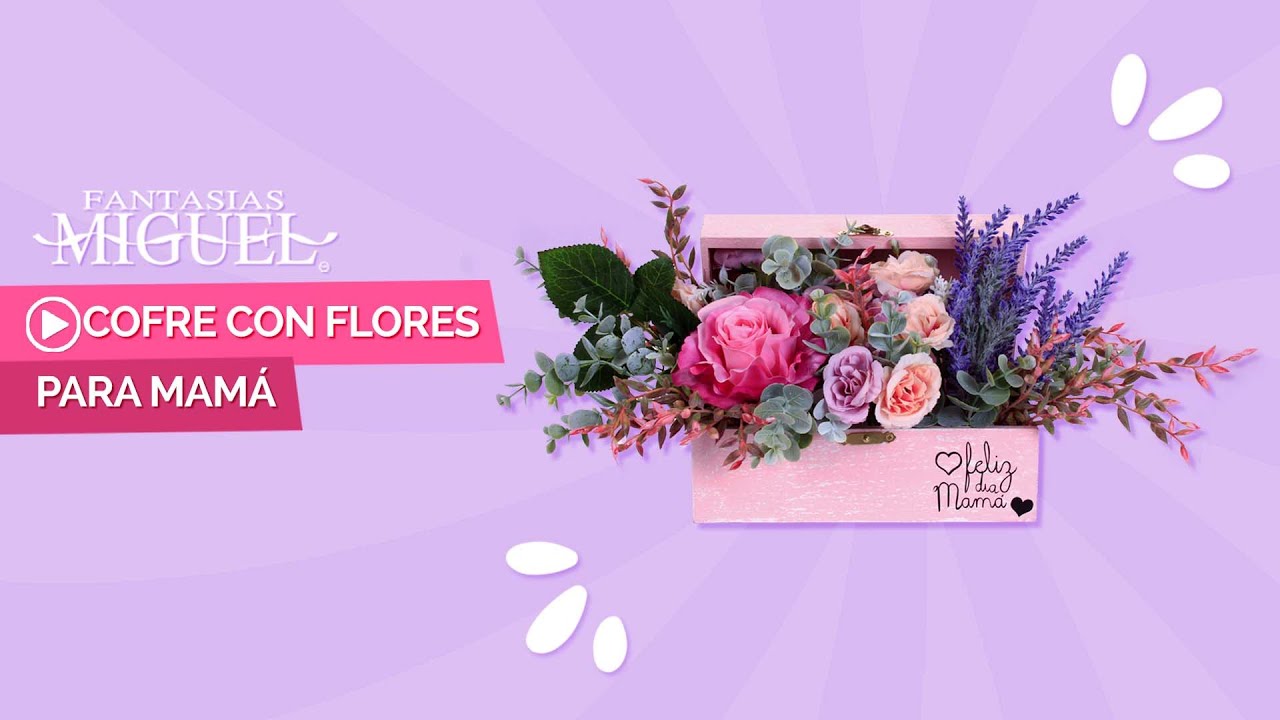 como decorar un baúl de madera con flores