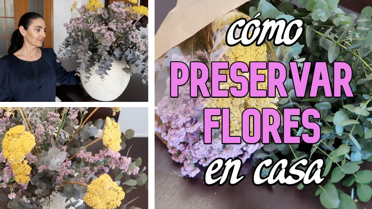 como hacer flores preservadas en casa