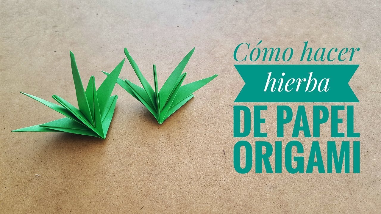 como hacer una planta de papel