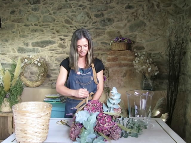como secar un ramo de flores en casa