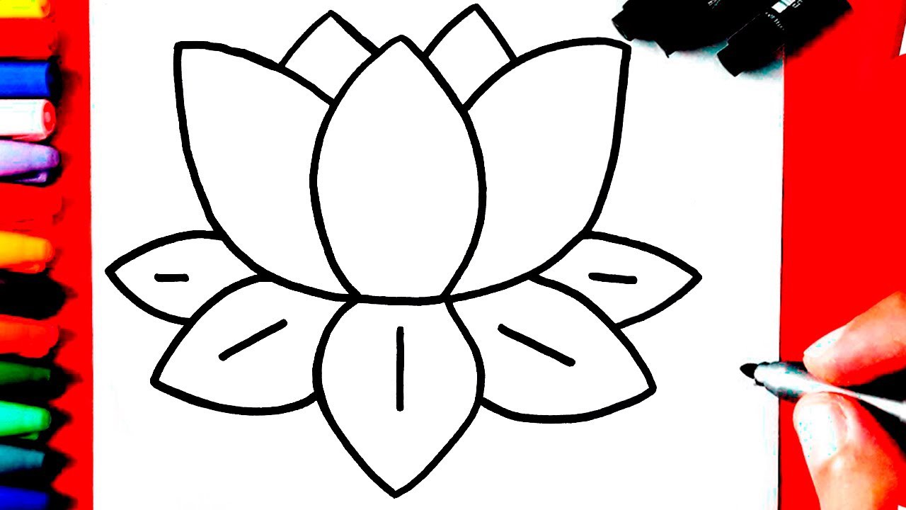 dibujos de la flor de loto