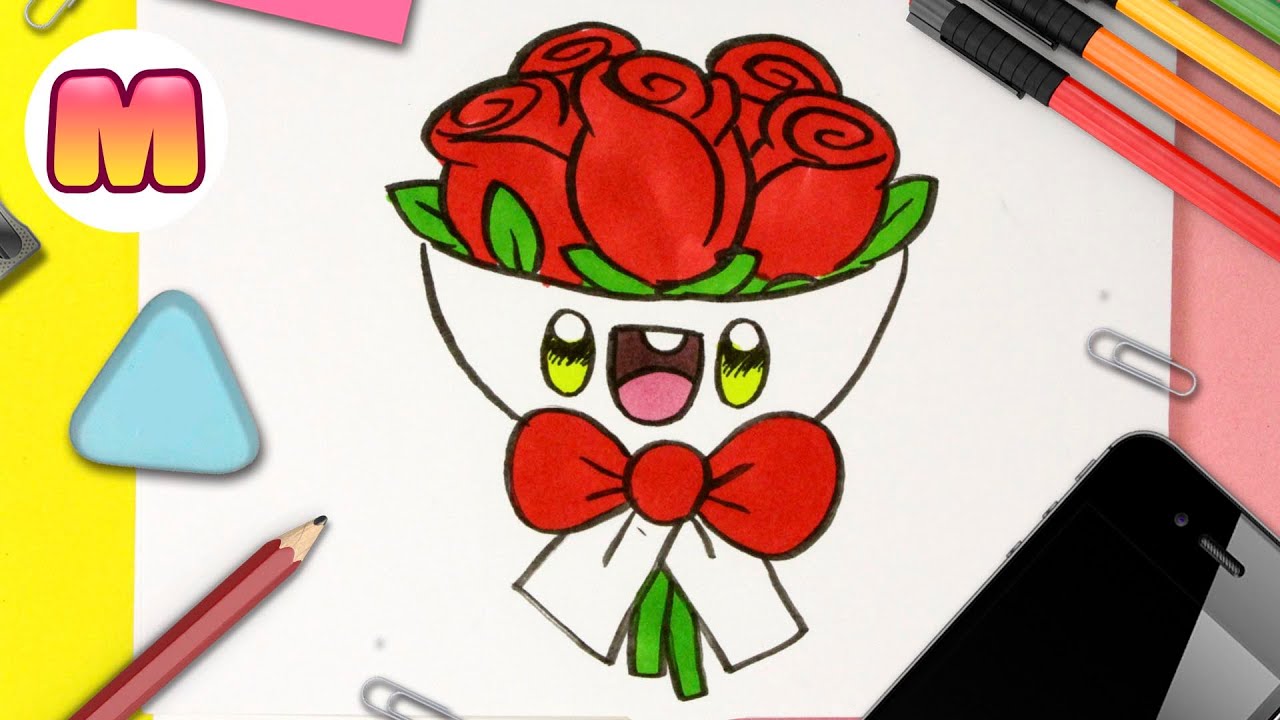 dibujos de ramos de flores para colorear
