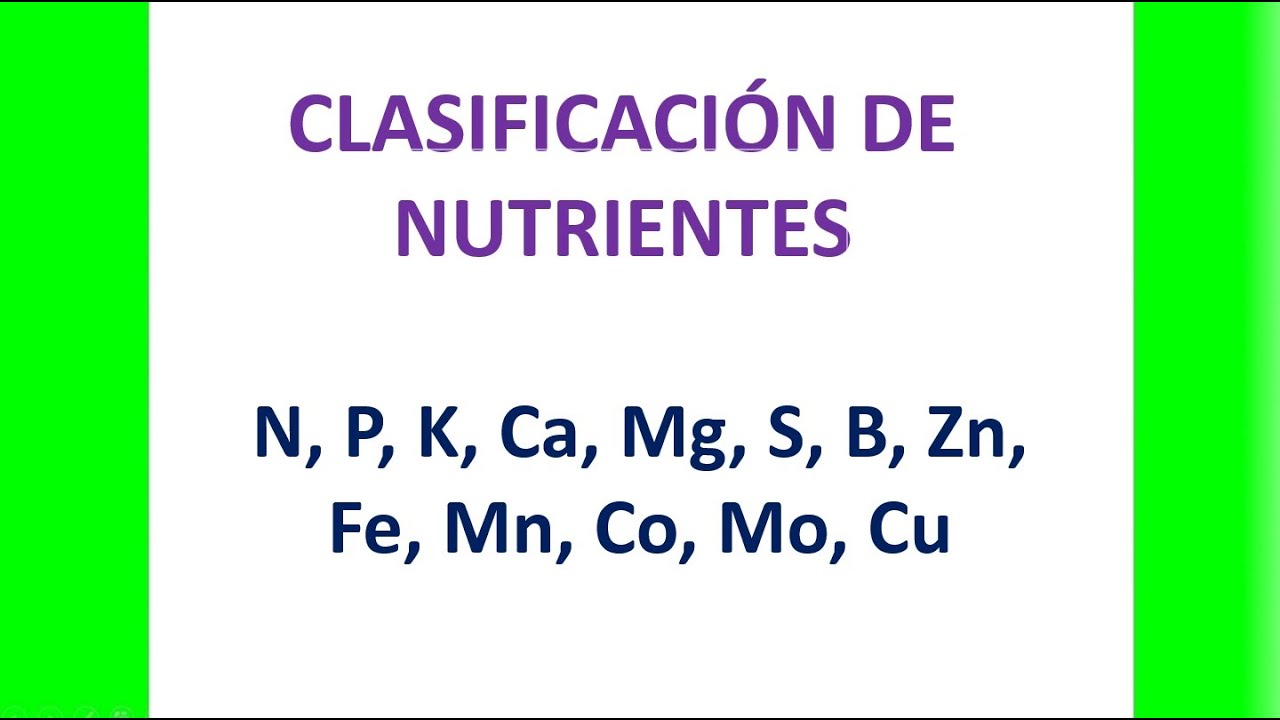 elementos esenciales para el crecimiento de las plantas