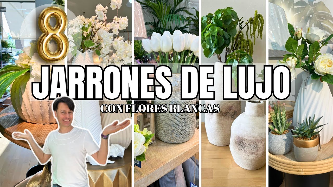 jarron de cristal con flores artificiales