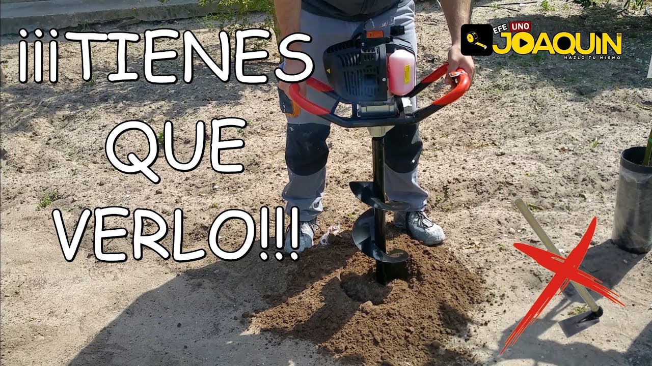 maquina para hacer hoyos para plantar arboles