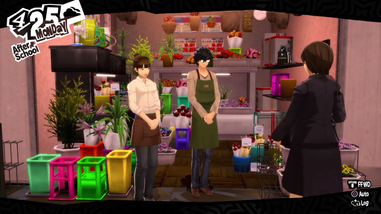 persona 5 flores grandes de colores intensos