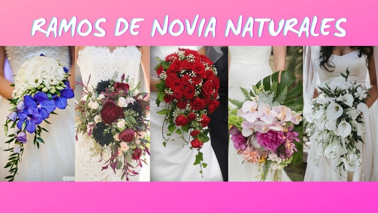 ramos de novia sencillos con flores naturales