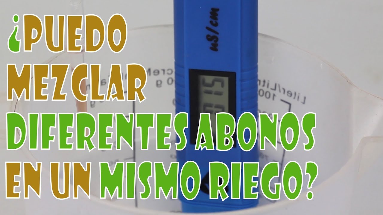 se puede mezclar abono de crecimiento y floración