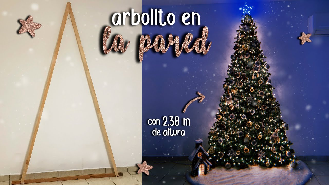 arbol de navidad de pared como hacerlo