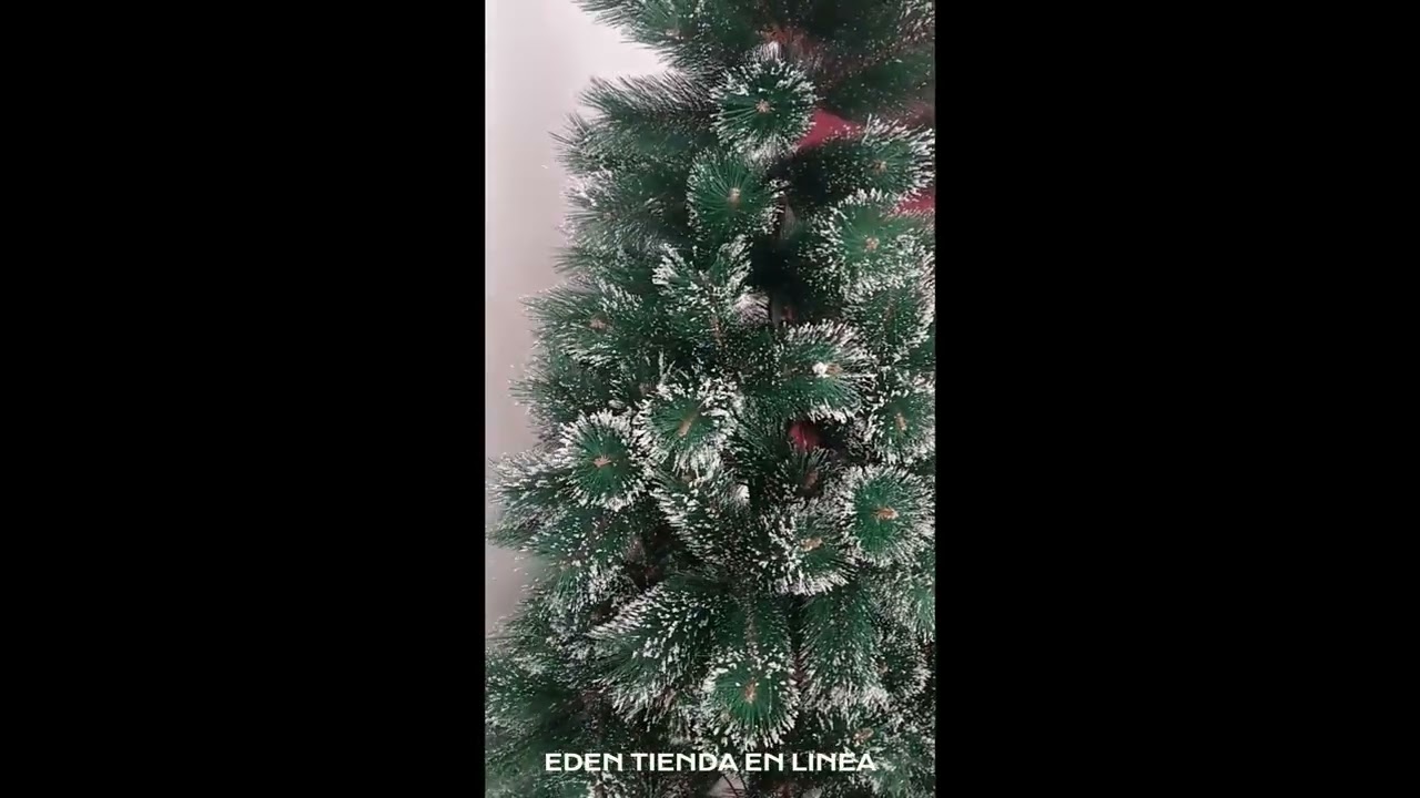 arbol de navidad nevado 210 cm