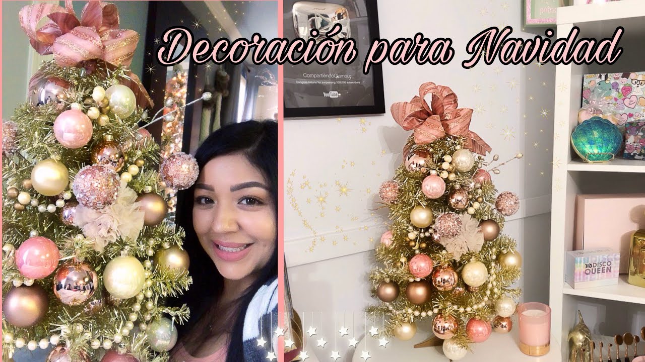 como decorar un arbolito pequeño de navidad