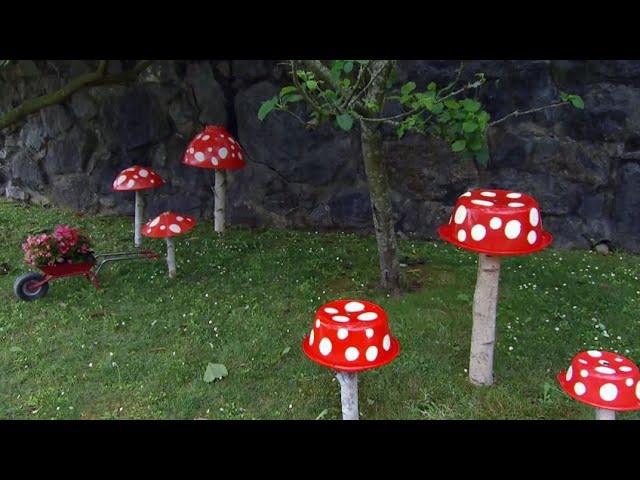 como hacer setas decorativas para jardín