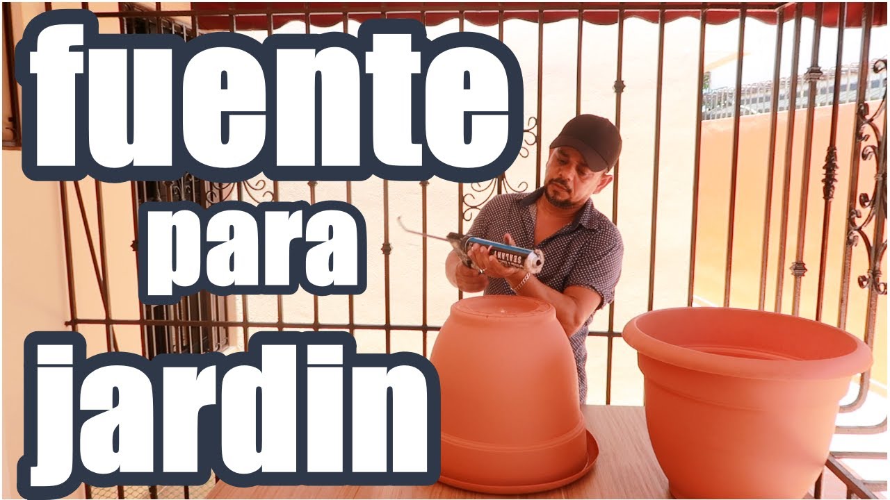 como hacer una fuente para jardin