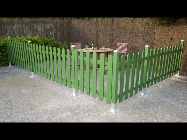 como hacer una valla para jardin