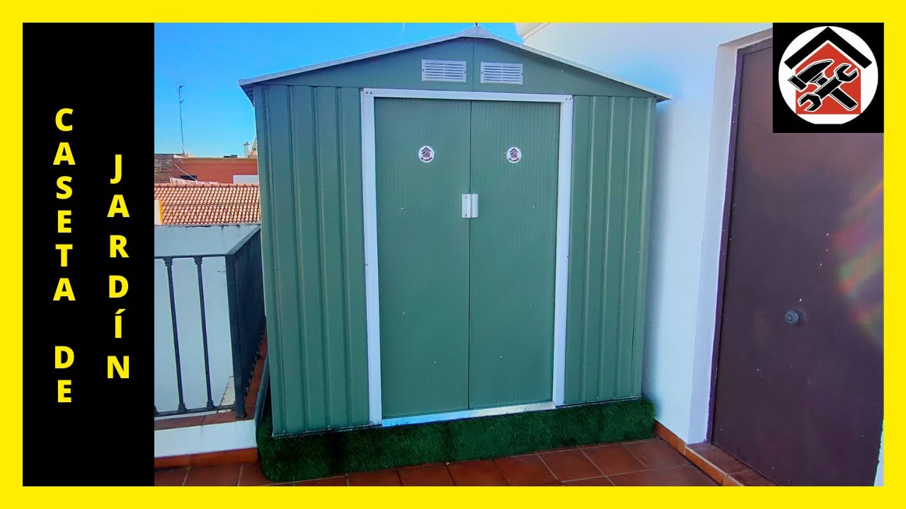 como montar caseta de jardin metalica