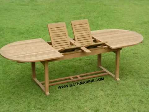 conjunto mesa y sillas jardin teka