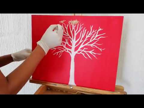 cuadro arbol de la vida dorado