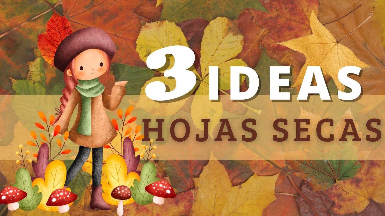 cuadros con hojas secas de otoño
