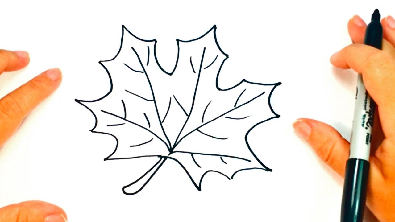 dibujo de hojas de otoño para imprimir