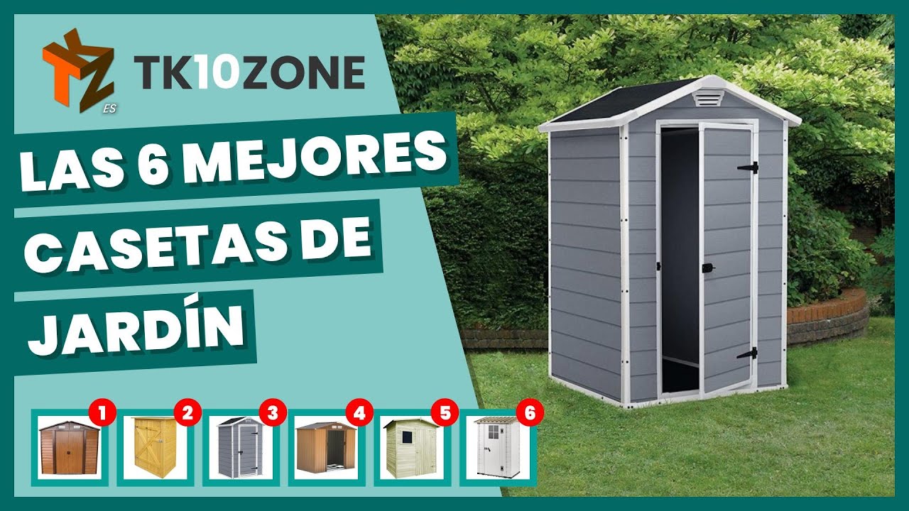 las mejores casetas de jardín de resina