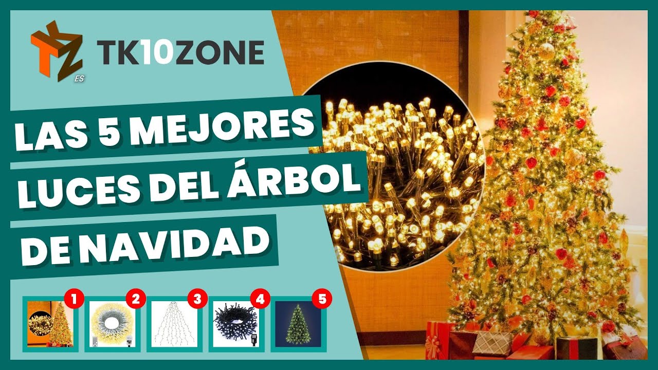 luces blancas para arbol de navidad