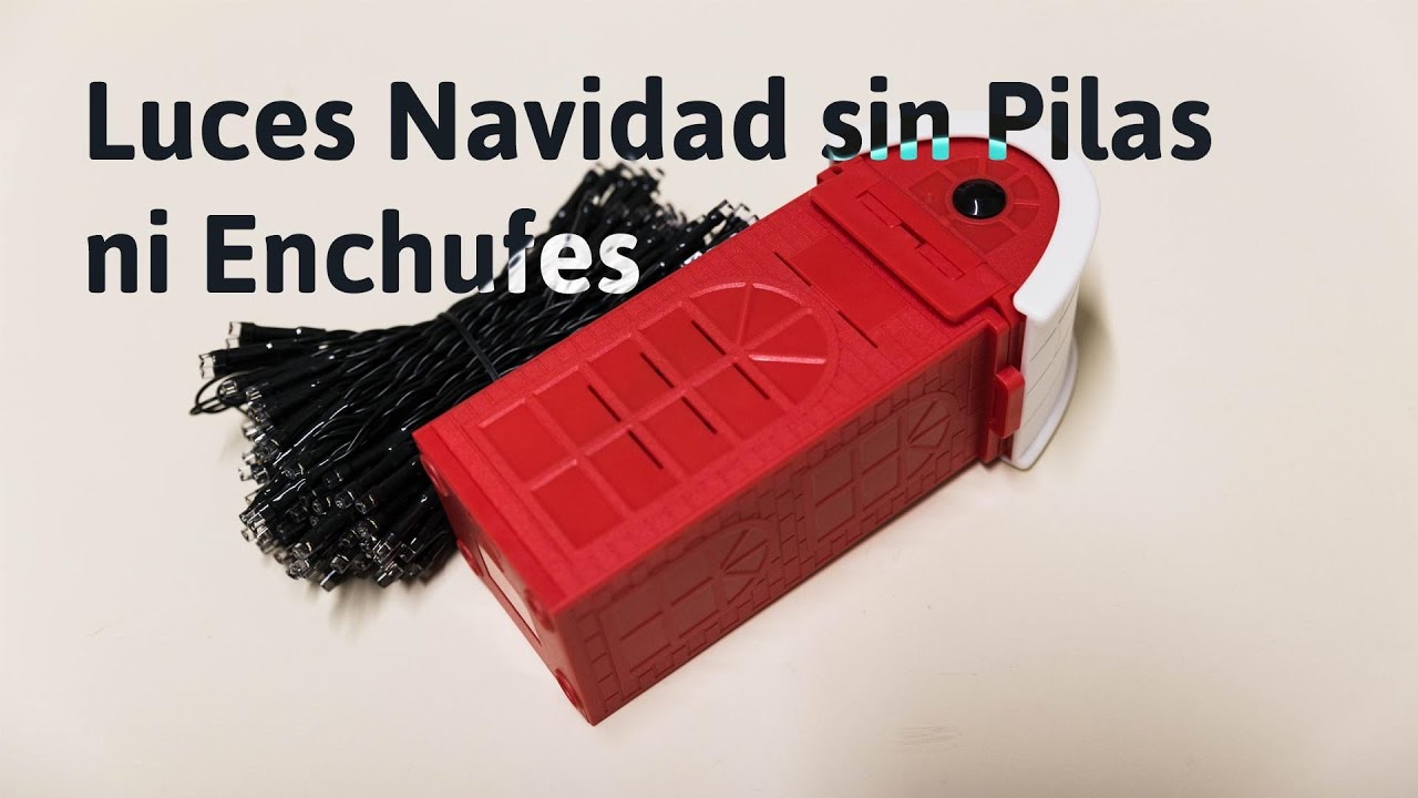 luces para arbol de navidad sin enchufe