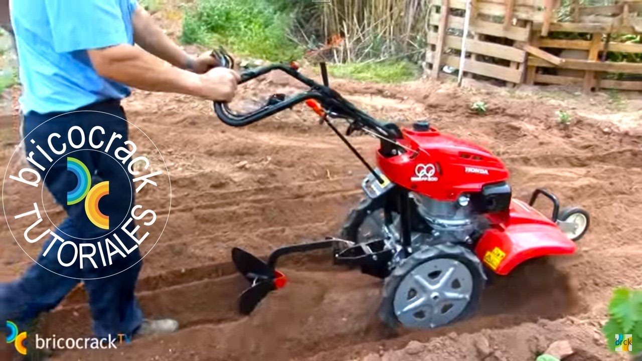 maquina para remover la tierra del jardin