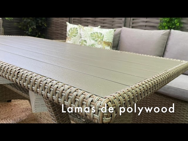 muebles de jardin de mimbre baratos