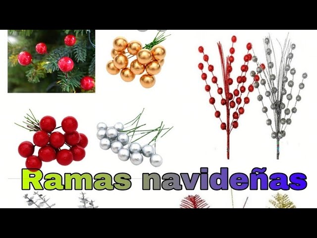 ramas doradas para arbol de navidad