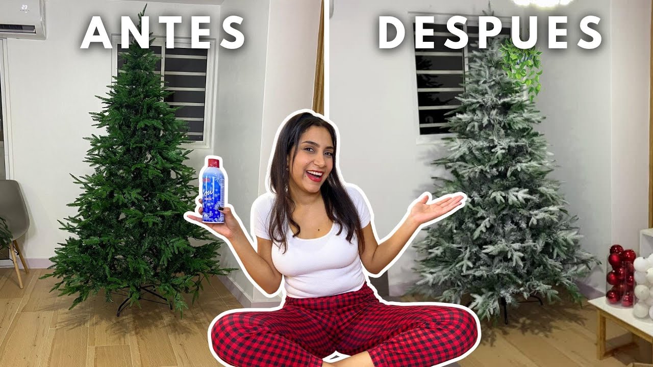 spray nieve para arbol de navidad