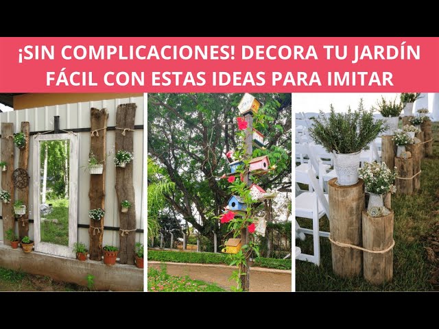 troncos de arboles para decorar jardines