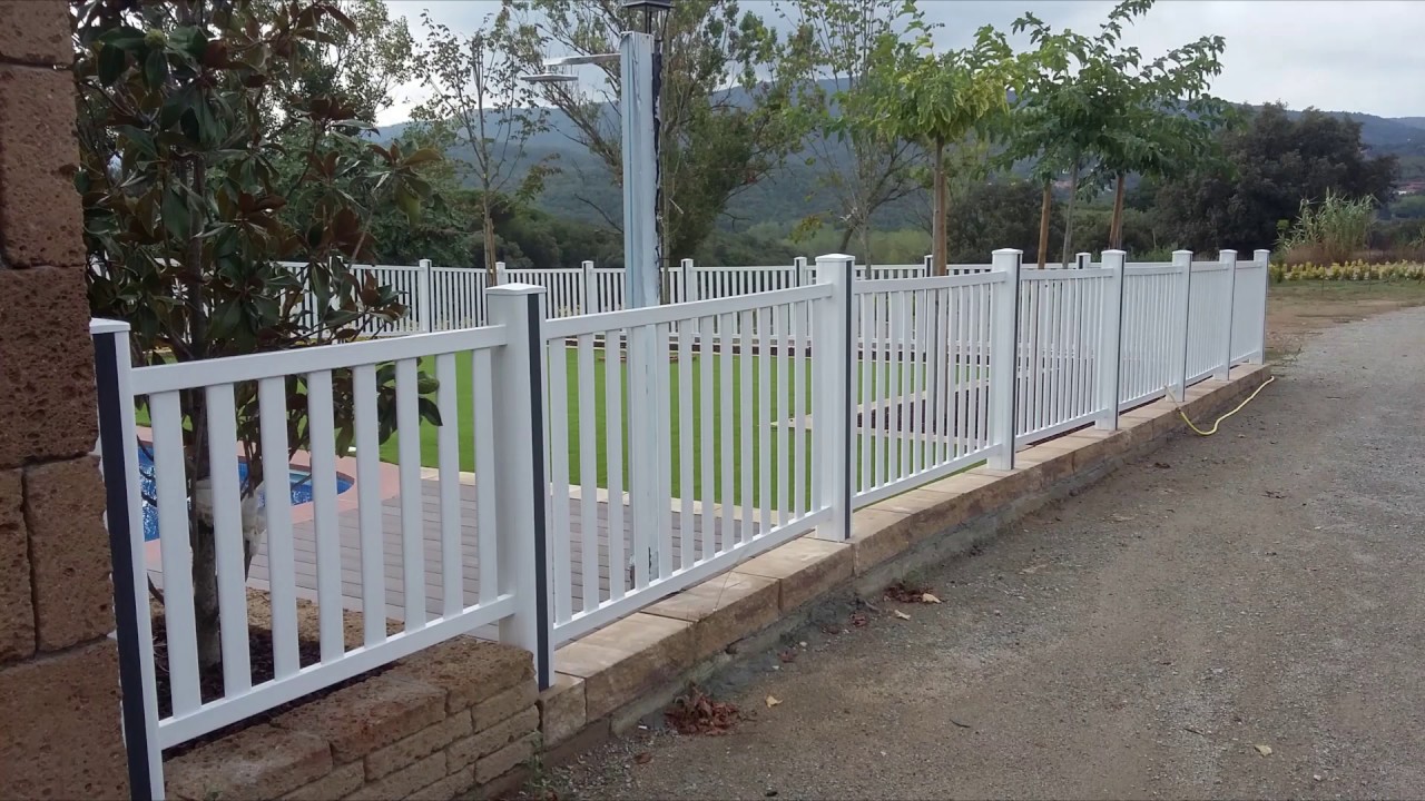 vallas de pvc para jardín precios