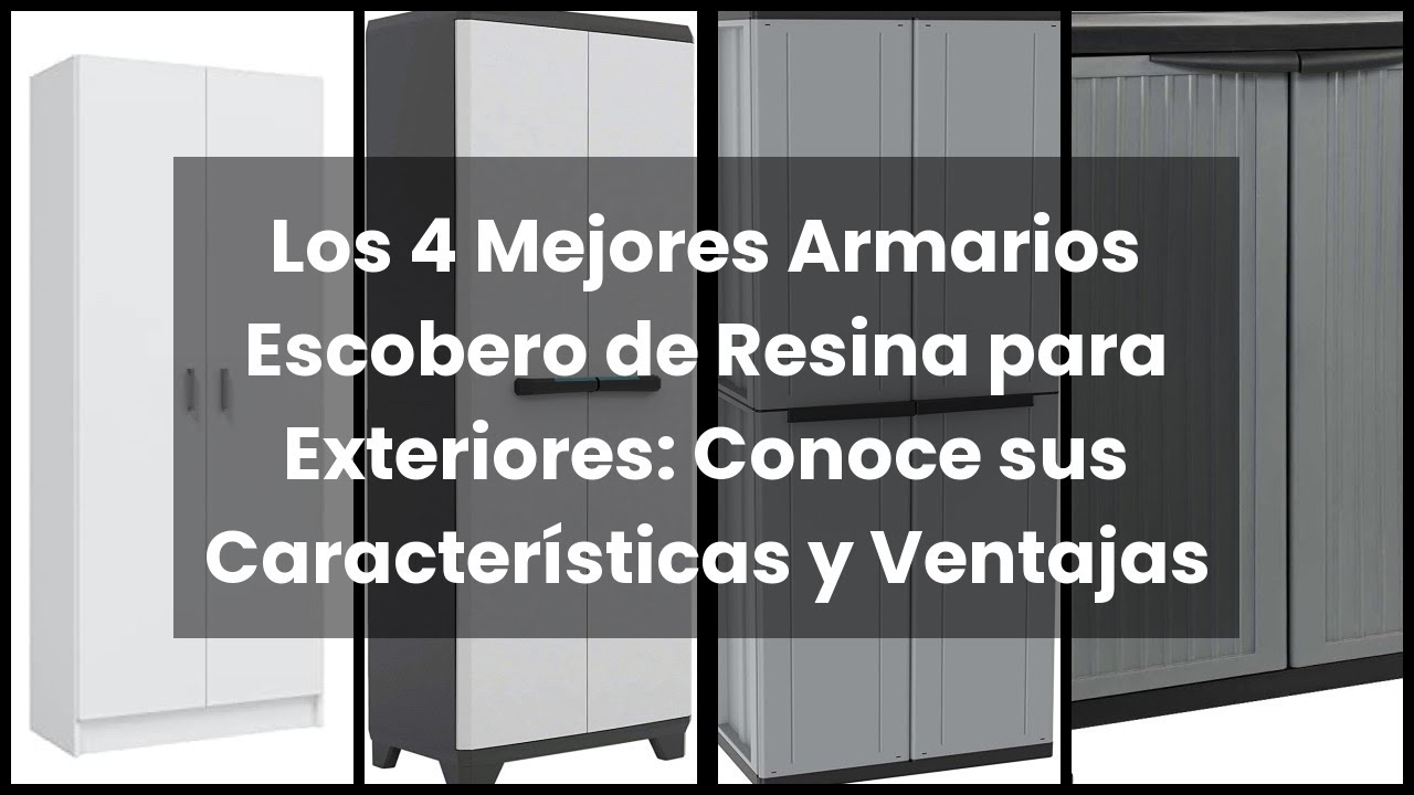 armarios escoberos de resina para exterior
