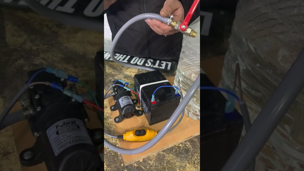 bomba para inyectar abono a batería 12v
