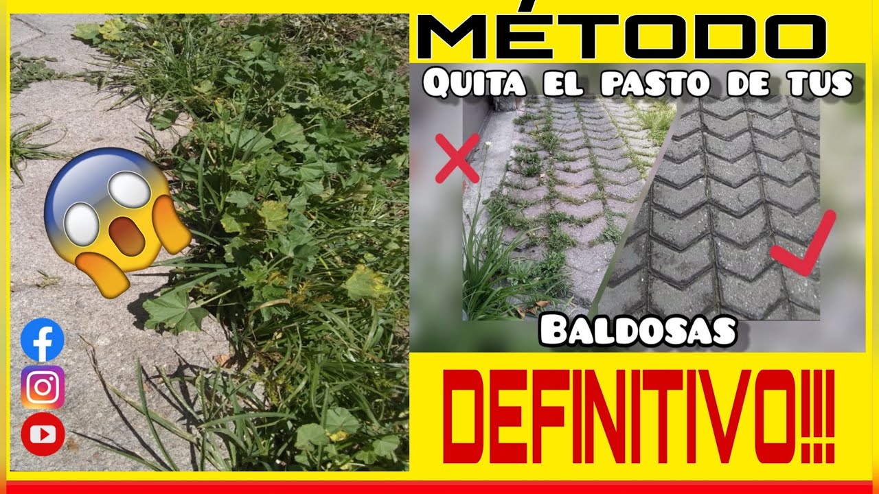 como eliminar malas hierbas entre baldosas