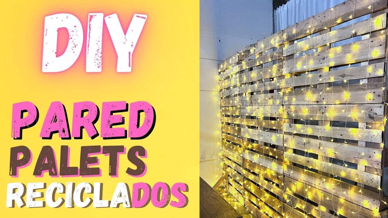 como hacer pared de palets exterior
