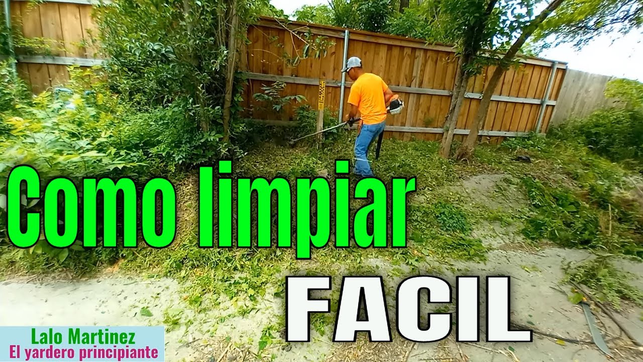 como limpiar un terreno de hierbas