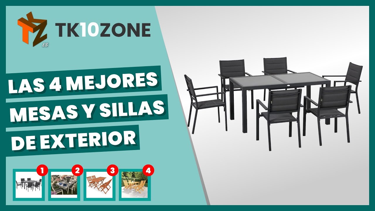 conjunto de mesa y sillas exterior