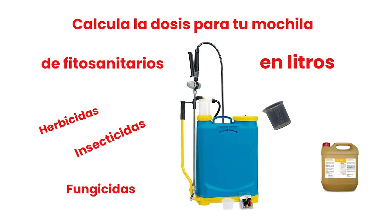 dosis de insecticida key para mochila de 16 litros