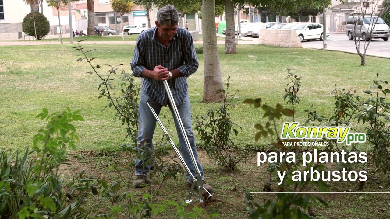 herramienta para sacar hierbas de raíz