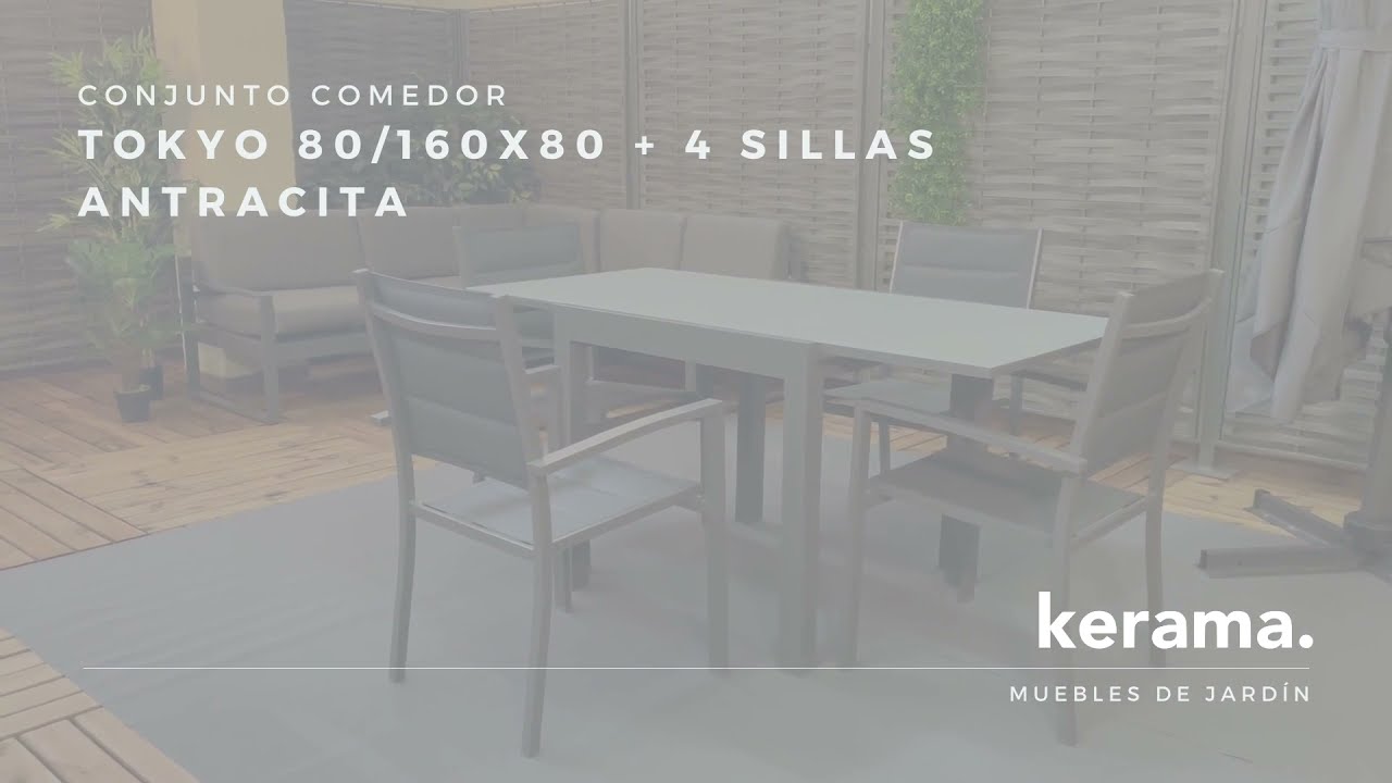 mesas y sillas de aluminio para exterior
